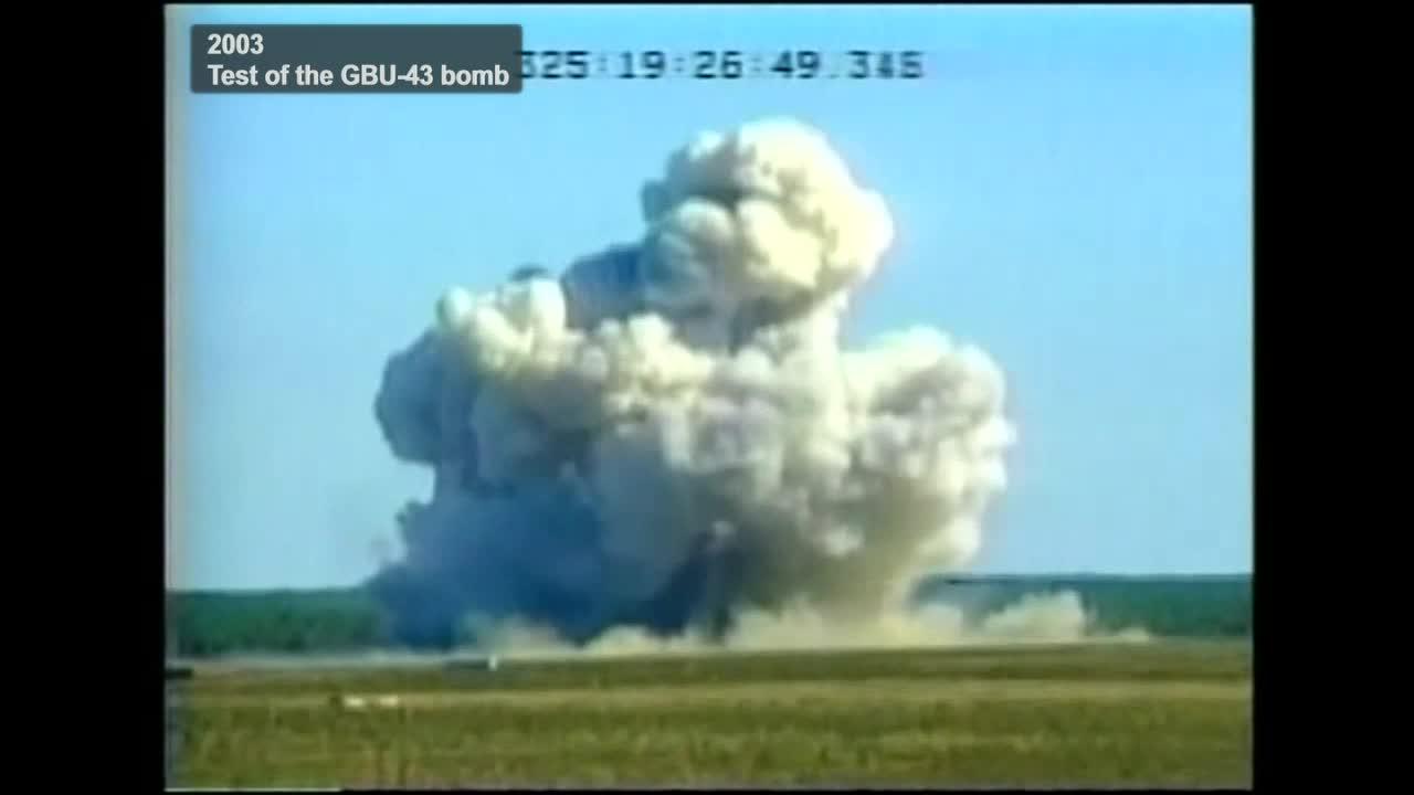Video Test Video Shows Massive Force Of The “mother Of All Bombs 